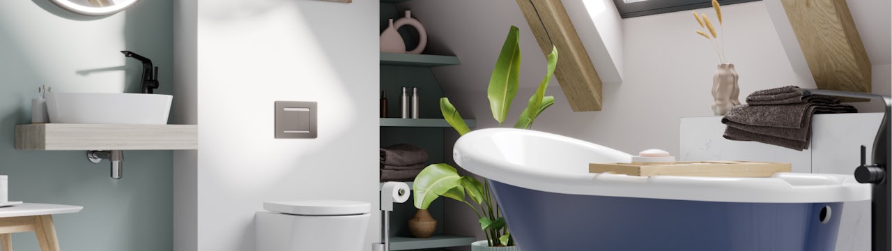Colourful comfort: How to integrate the Colours of the Year 2024 into your bathroom