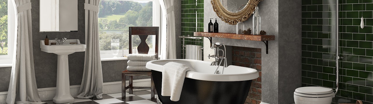 Vintage Chic Bathroom Ideas, Pictures Suitable For Bathrooms Uk