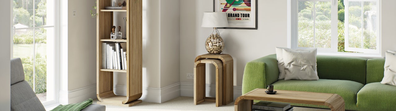 Get the retro look with modern living furniture