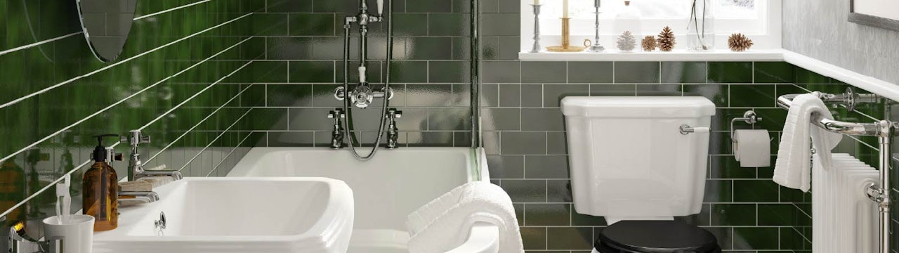 Should you tile all walls in a small bathroom?