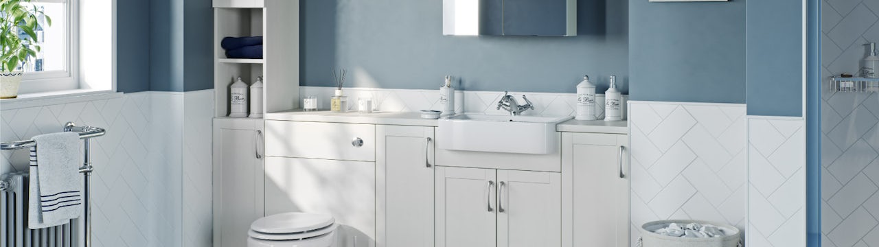 Fitted bathroom furniture: easy style and storage