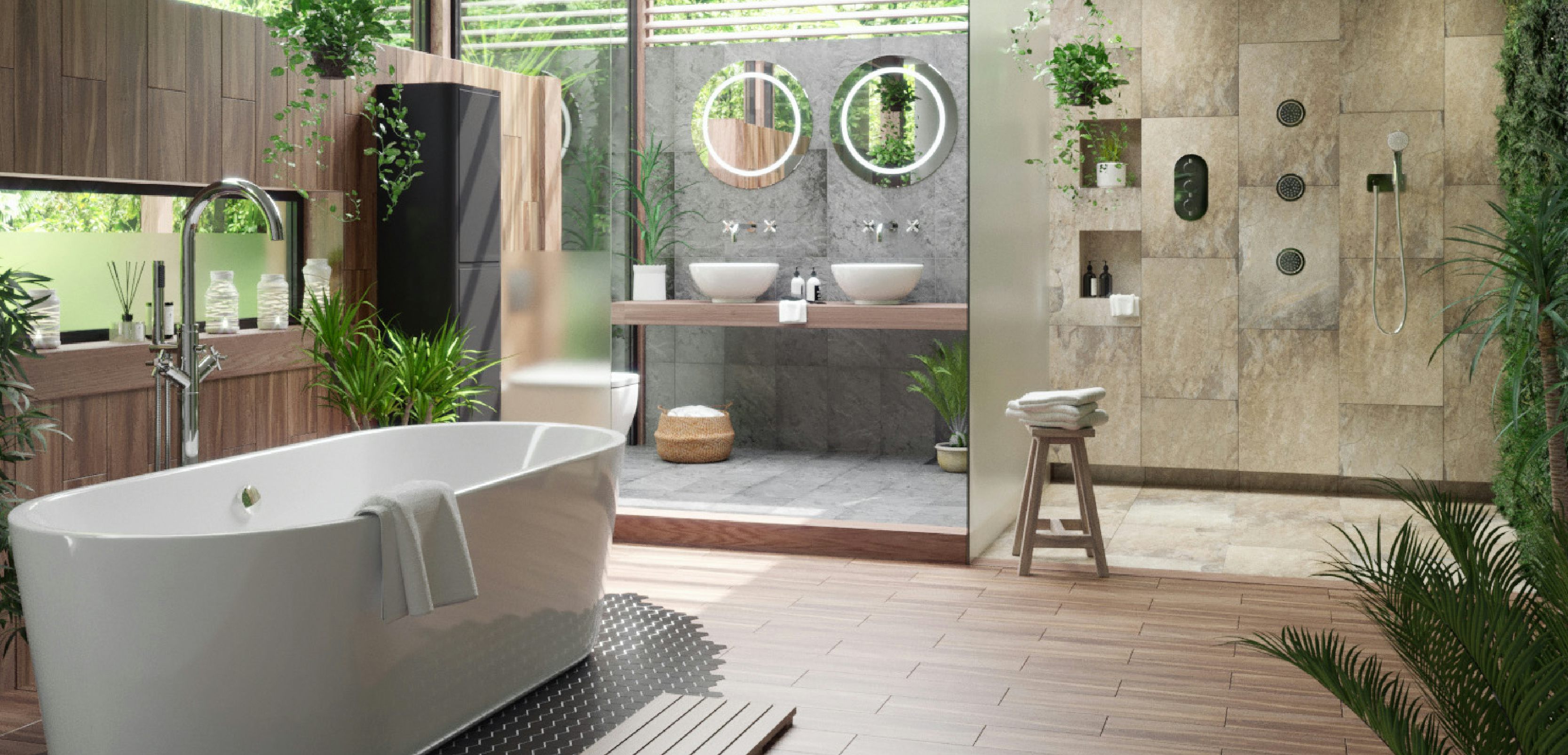  Bathroom  ideas  Tropical bathrooms  VictoriaPlum com