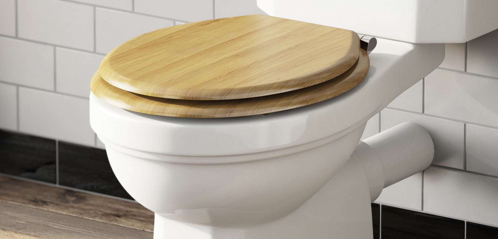 Croydex Canada Adjustable Toilet Seat Modern Easy Fit Luxury Bathroom White 