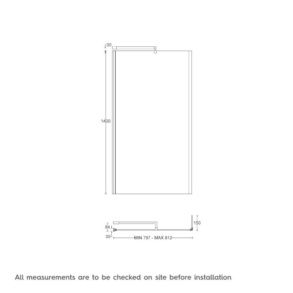 L Shaped Left Handed 12 Jet Whirlpool Shower Bath With Front Panel And 