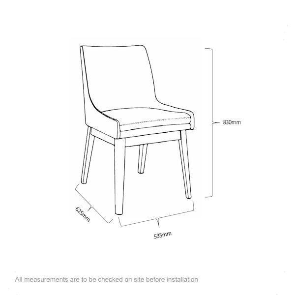 Lincoln Walnut and GreyGreen Pair of Dining Chairs | VictoriaPlum.com