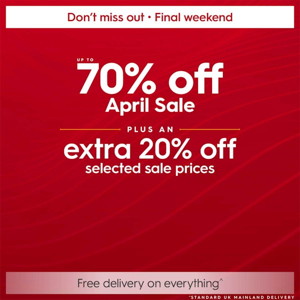 Up to 70% off April Sale