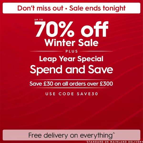 Up to 70% off Winter Sale