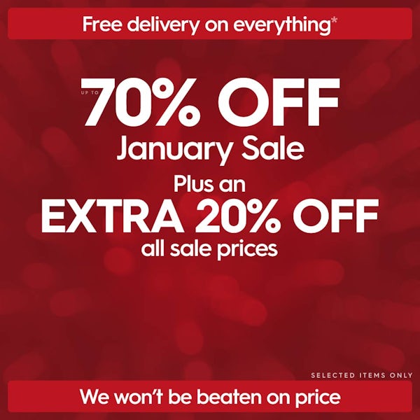 Up to 70% off January Sale + extra 20% off all sale prices