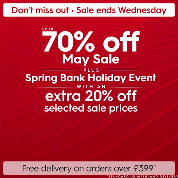 Up to 70% off May Sale