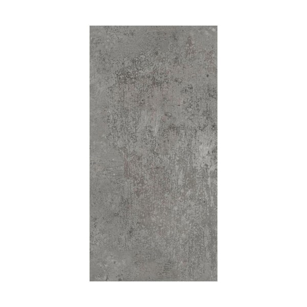 British Ceramic Tile Metropolis dark grey matt tile 248mm x 498mm