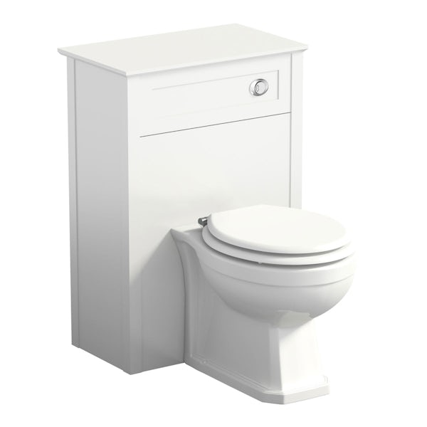 The Bath Co. Camberley white back to wall toilet unit