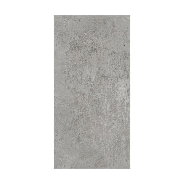 British Ceramic Tile Metropolis mid grey matt tile 248mm x 498mm