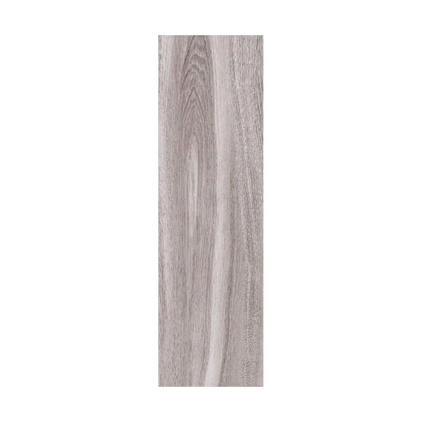 British Ceramic Tile Bark ash wood effect grey matt tile 148mm x 498mm