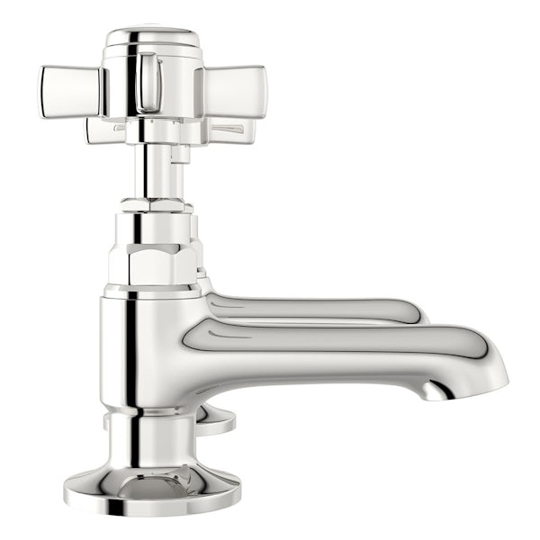 Orchard Dulwich basin pillar taps with slotted waste