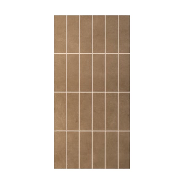 British Ceramic Tile Canvas line toffee matt tile 298mm x 598mm