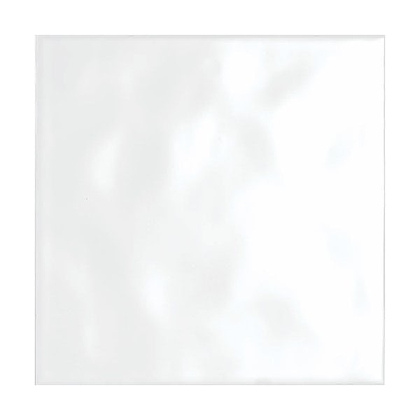 Clarity plain bumpy gloss white wall tile 200mm x 200mm