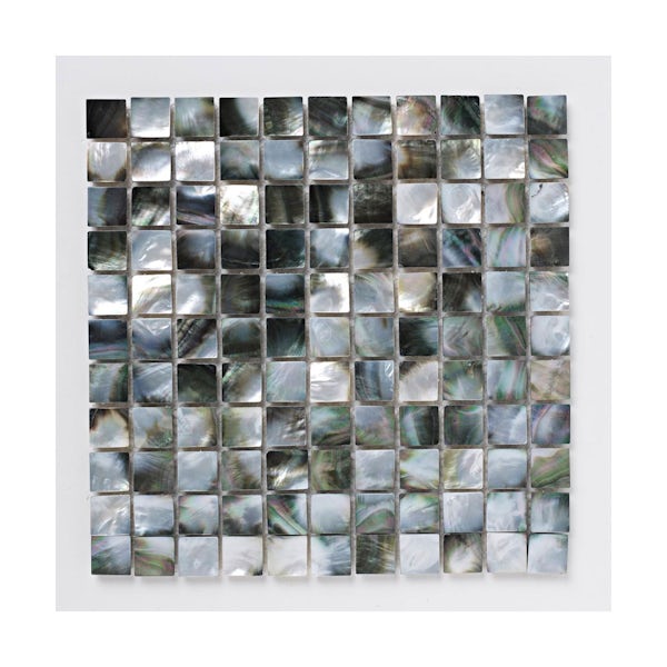 British Ceramic Tile Mosaic shell multicoloured gloss tile 305mm x 305mm - 1 sheet