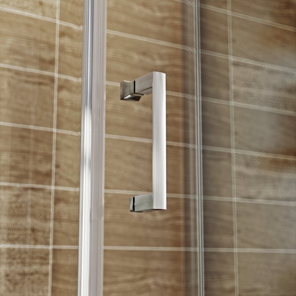 6mm right handed P shaped shower enclosure 1500 x 900