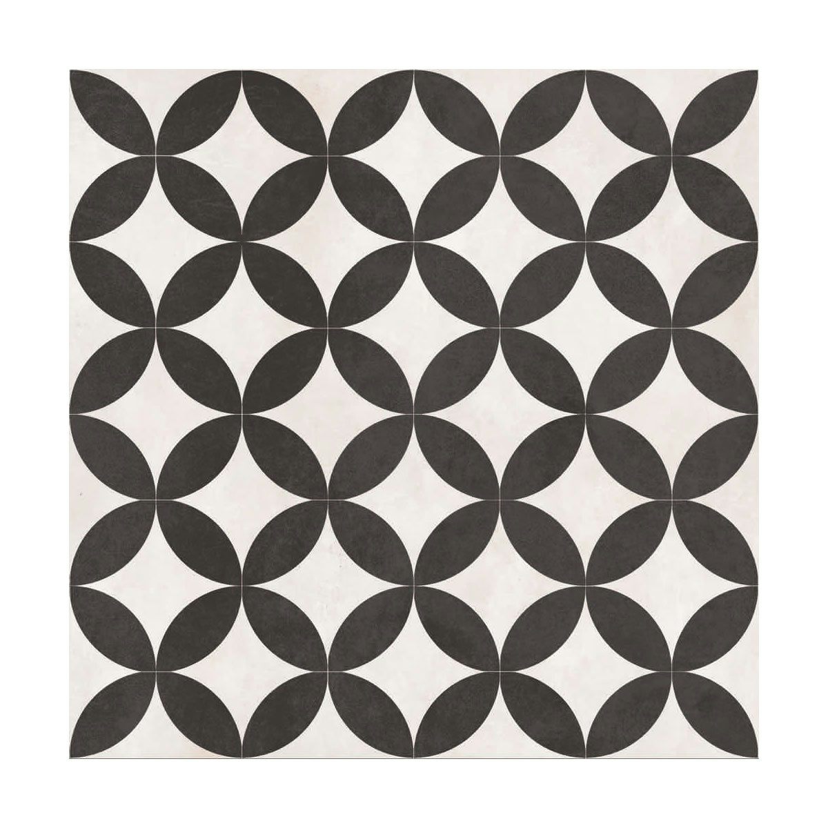 British Ceramic Tile Circle Feature Black Matt Tile 331mm X 331mm Victoriaplum Com