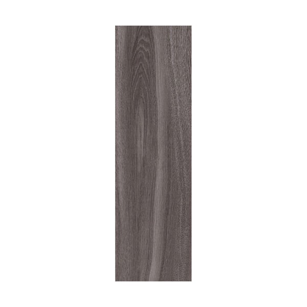 British Ceramic Tile Bark grey wood effect grey matt tile 148mm x 498mm