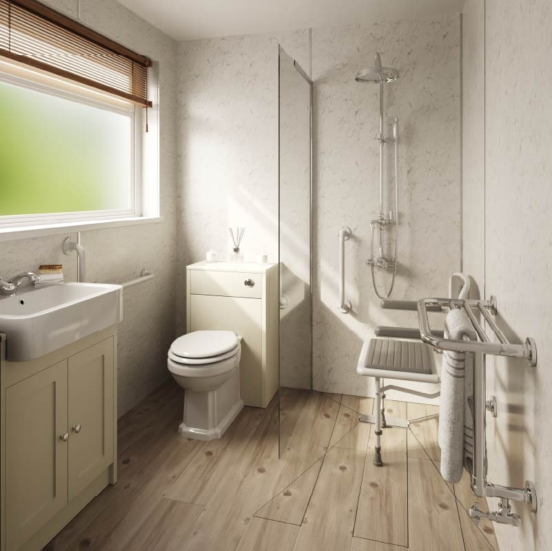 Traditional accessible bathroom ideas