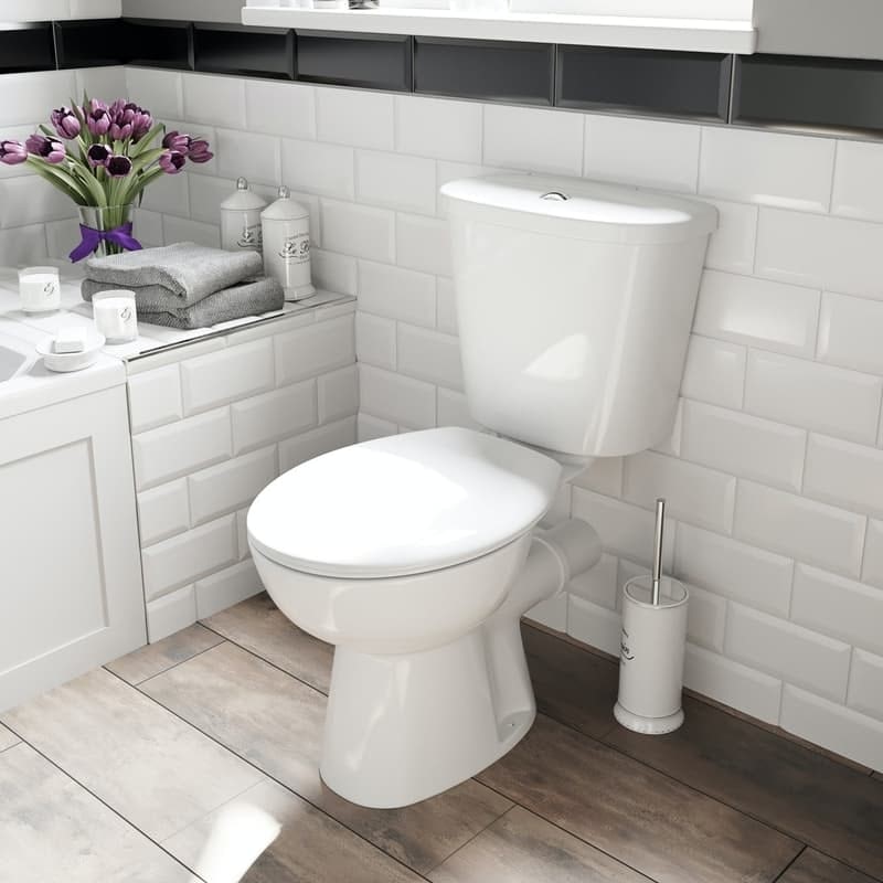 Clarity close coupled toilet with seat
