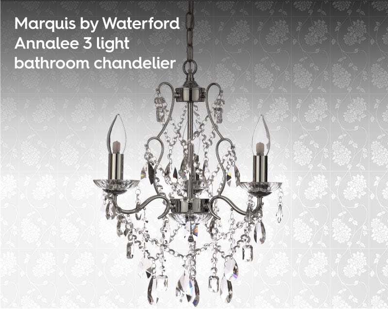 Marquis by Waterford Annalee 3 light bathroom chandelier