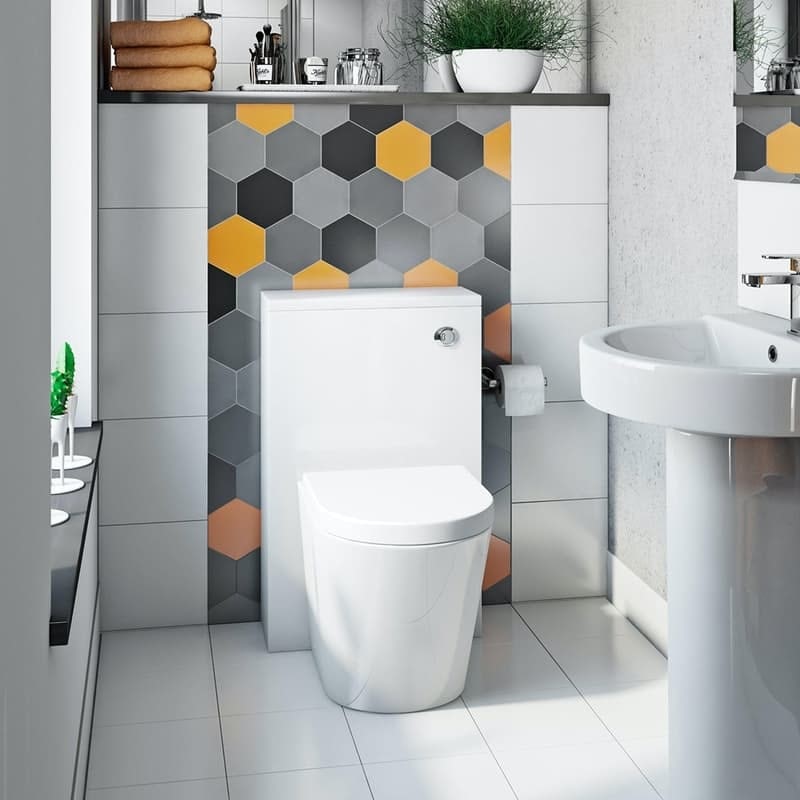 Orchard contemporary back to wall toilet with soft close seat