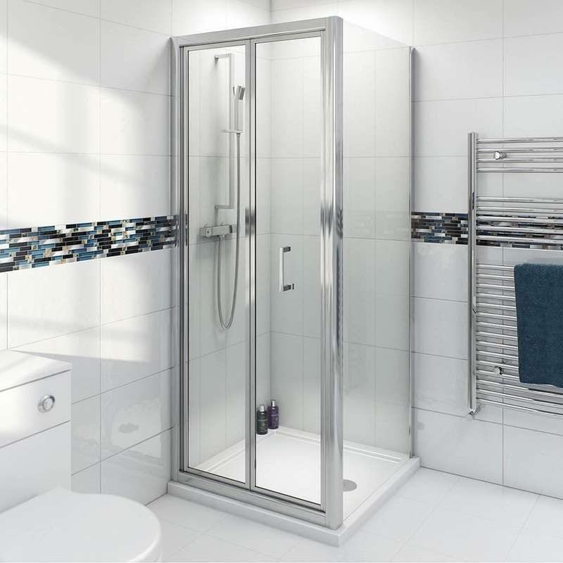 4mm bifold shower enclosure with Simplite shower tray