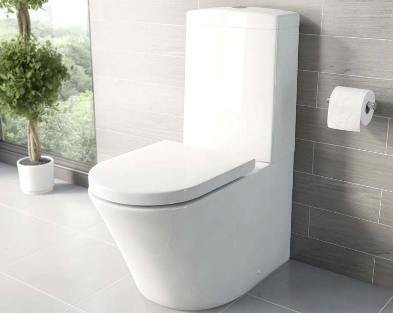 Mode Tate close coupled toilet with soft close seat