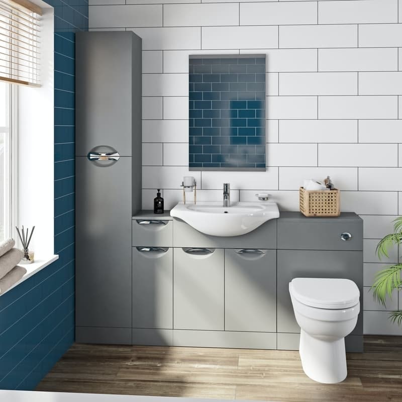 Elsdon stone grey bathroom furniture