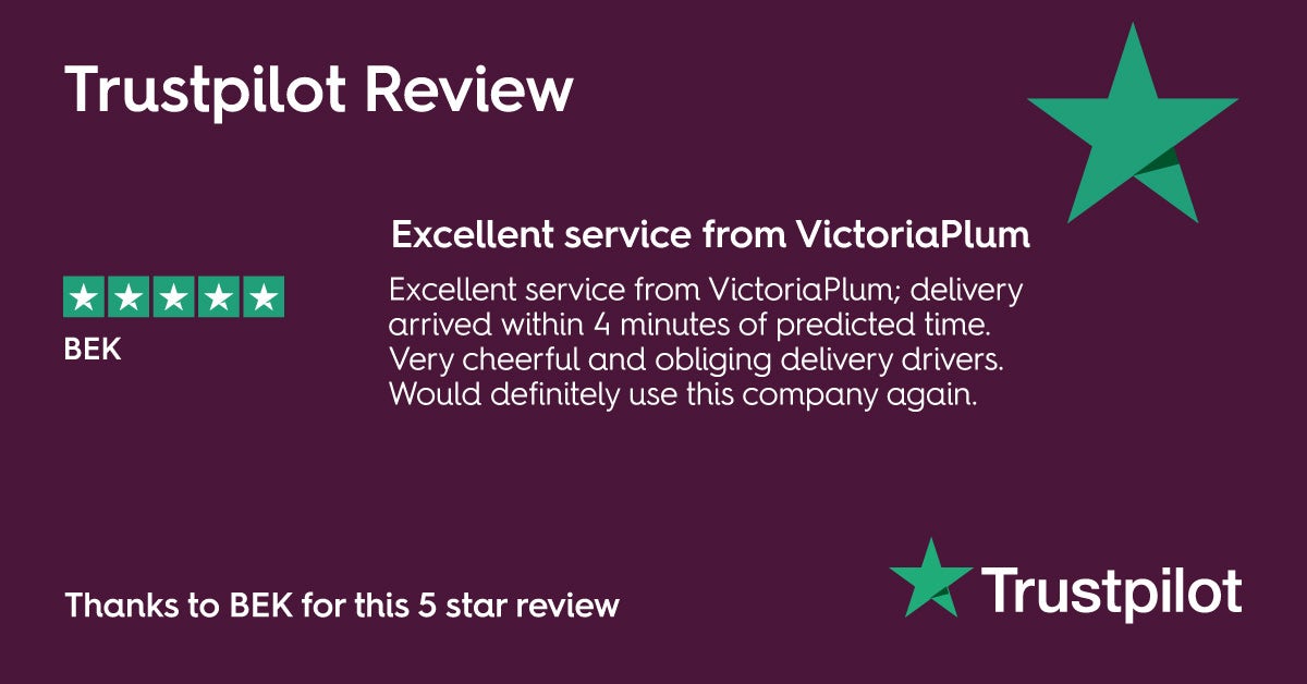 VictoriaPlum.com 5 star Trustpilot Review