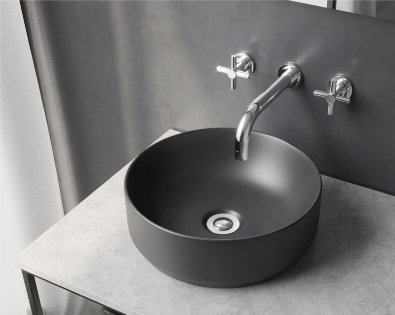 Mode Orion charcoal grey countertop basin 355mm