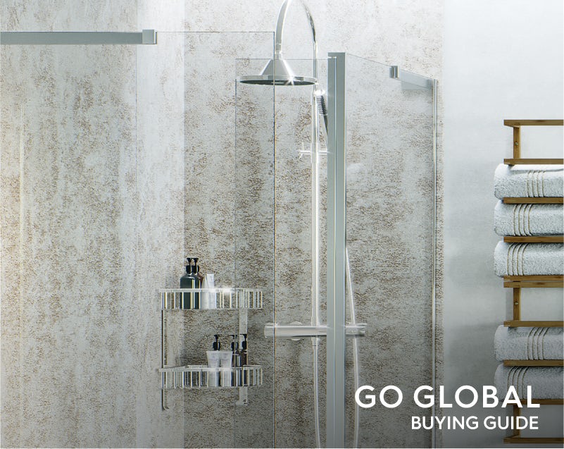 Mode Cool Touch round thermostatic exposed mixer shower with LED shower head 