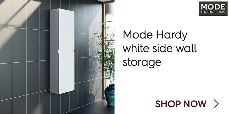 Mode Hardy white side wall storage