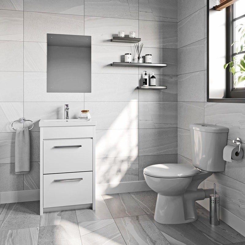 Great Grey Bathroom Ideas For 2022, Grey Bathtub And Toilet Seat
