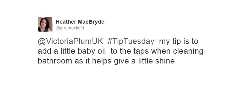 Baby oil tip