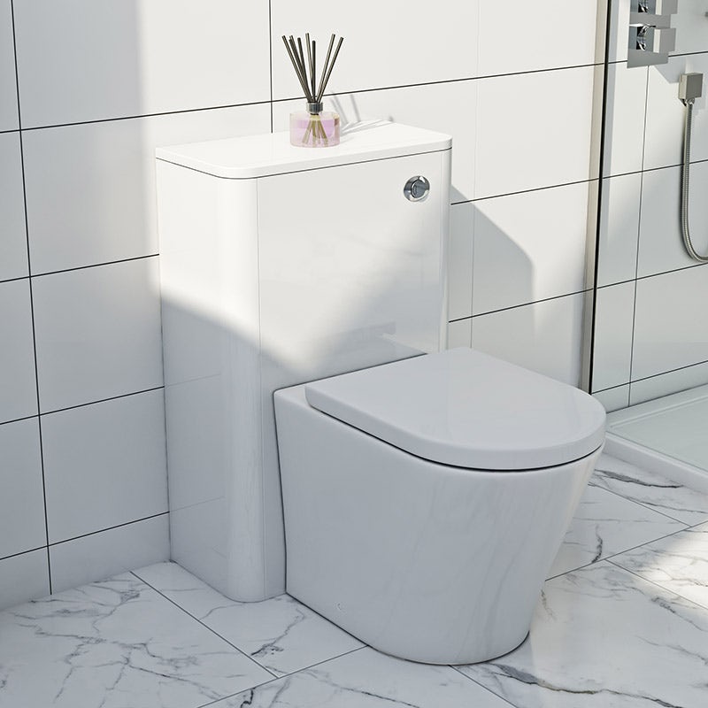 Mode Carter ice white back to wall toilet unit