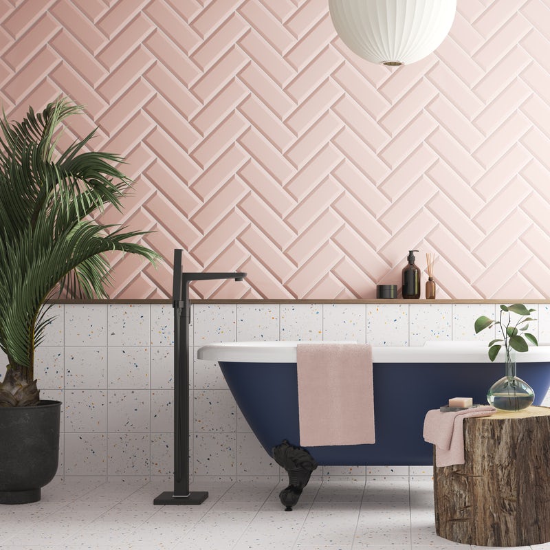 5 key bathroom colours for 2024: Fondant Pink