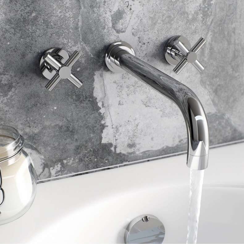 Tate wall mounted bath filler tap
