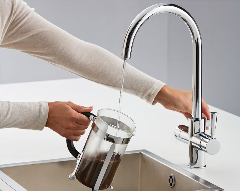 Instant boiling water taps at Victoria Plum