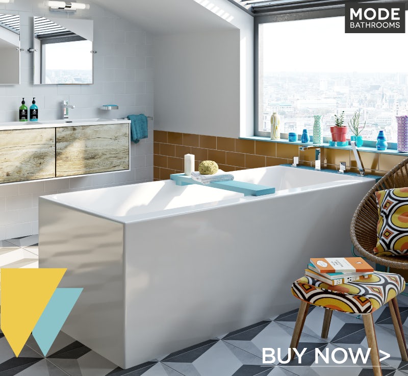 Mode Cooper rectangular freestanding bath