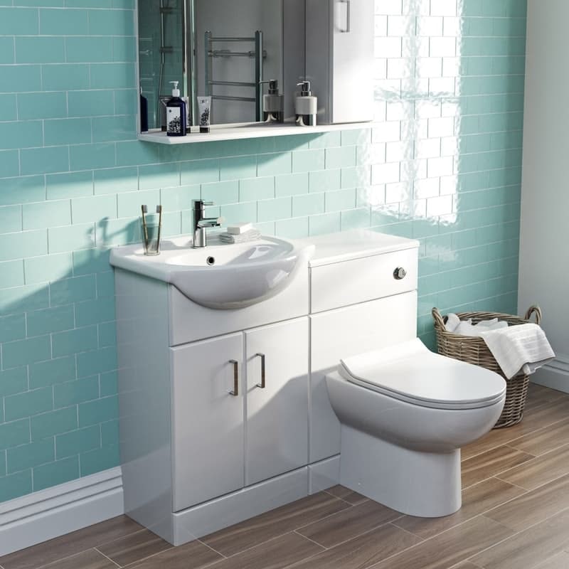 Orchard Eden white 1040 combination with Eden contemporary back to wall toilet