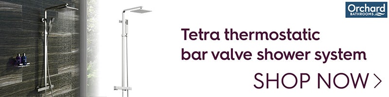 Tetra thermostatic bar valve shower system