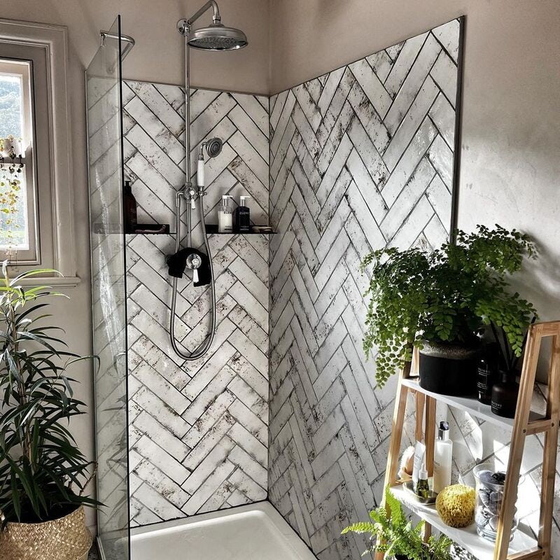 @renovating_cartrefle grey bathroom tiles