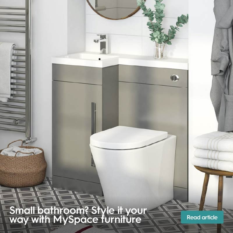 Small bathroom? Style it your way with MySpace furniture