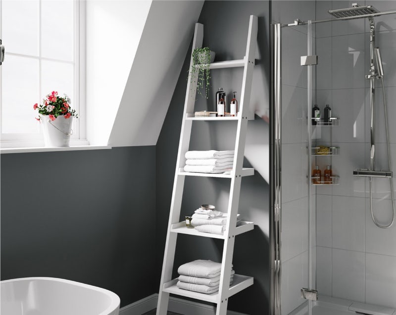 Mode South Bank white ladder shelf