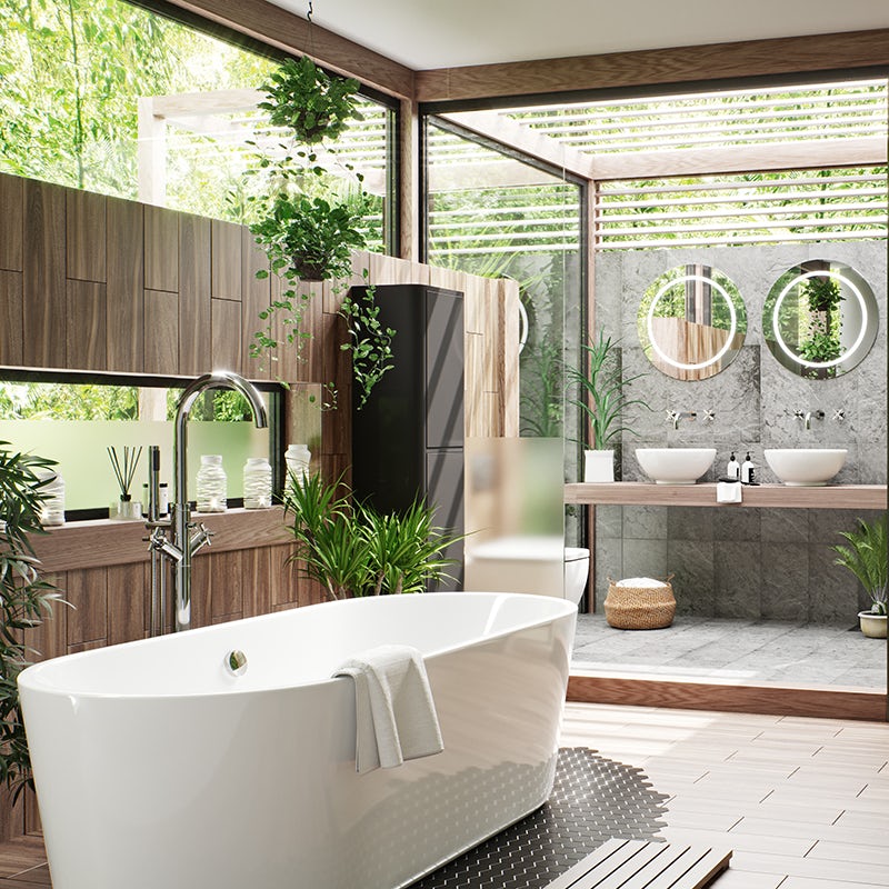 Add plants to your bathroom