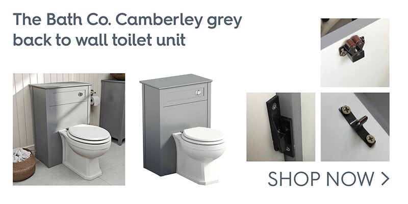 The Bath Co. Camberley grey back to wall toilet