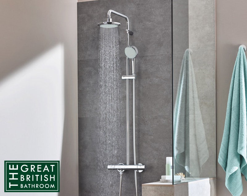 Grohe New Tempesta 160 Cosmopolitan shower system with EcoJoy technology